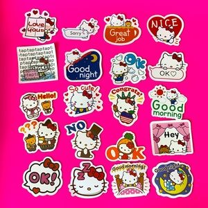 20 Sanrio Hello Kitty Waterproof Stickers